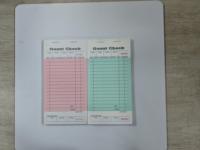 Carnet de commandes personnalisé autocopiant vert pour restaurant, imprimé numérique, gaufré, sur papier offset, pour bons de commande, factures et blocs de notes de cuisine