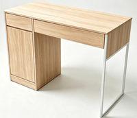 Bureau d'ordinateur convertible en métal de style simple, économique, portable, pour usage domestique TD-2273