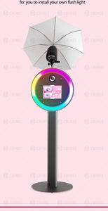 บูธถ่ายภาพวงแหวนอะคริลิคพร้อมกระจกสำหรับ iPad, DSLR ควบคุมผ่านแอพและรีโมท ไฟ LED สำหรับงานแต่งงาน ปาร์ตี้ ถ่ายเซลฟี่  ขาย - Product Image 5