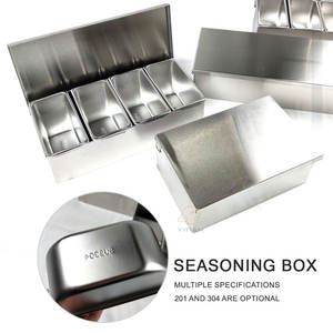 YITIAN, caja de condimentos japoneses de acero inoxidable 304, caja de condimentos para <span class=keywords><strong>restaurante</strong></span>, conjunto combinado de múltiples compartimentos - Product Image 2