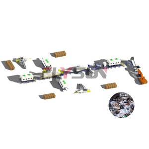 Thành phố chất thải rắn nhà máy xử lý chất thải Shredder và tự động Baler thành phố rác phân loại máy - Product Image 1