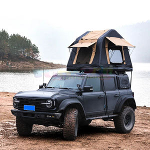 Luxury Outdoor Windproof Waterproof Inflatable Camping Hard Shell Roof Top Tent Pvc Cotton Canvas Fabric Inspired Rooftop Tent - Product Image 3