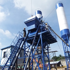 Various Mechanical Equipment Skip <b>Hoist</b> Batching Plant Stationary Concrete Plants for Sale - Product Image 1
