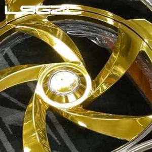 LSGZL Custom Luxe <span class=keywords><strong>2</strong></span>-delige 3-delige gesmede lichtmetalen velgen 22 24 26 inch gouden vrachtwagenwiel voor Chevy C10 Cutlass Impala Monte Carlo - Product Image 5
