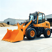 Chargeuse sur pneus hydraulique portable mini diesel, chargeuse sur pneus hydraulique multifonctionnelle pour travaux d'ingénierie, chargeuse sur pneus agricole à vendre