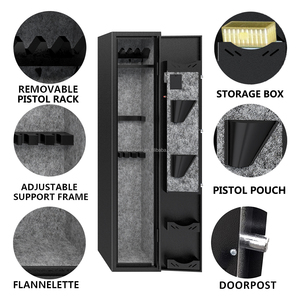 Bán Buôn Phổ Biến Kích Thước Lớn Thép Điện Tử Mật Khẩu Truy Cập Nhanh Súng An Toàn Lớn Cao Súng An Toàn Tủ Vân Tay - Product Image 5