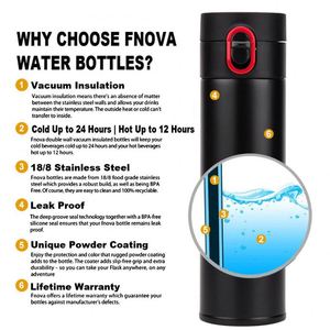 Botella de Agua Aislada al Vacío de Acero Inoxidable de Doble Pared de 500 ml, 3 en 1, Aislamiento Térmico de 12-24 Horas, Portátil para Senderismo y Actividades al Aire Libre - Product Image 5