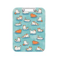 Porte-documents en acrylique imprimé chat et Corgi, format A4, thème animal, pour étudiants et bureau
