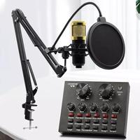 BM800 V8 Profession ensemble de cartes son Microphone Studio microphone à condensateur pour l'enregistrement en direct