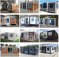Expédition directe d'usine Maisons en conteneurs en acier modernes Maisons préfabriquées minuscules portables avec panneaux sandwich pour usage de bureau
