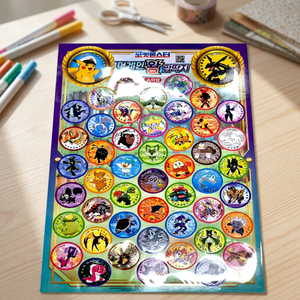 Cartes Slap Fidget en papier à design aléatoire Elite Pokemoned Push Pop Ddakji, jouet d'anime et de dessin animé pour enfants, vente en gros - Product Image 2