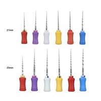 Fichiers rotatifs endodontiques NiTi à usage manuel pour canal dentaire 19/21/25/31mm # SX- # F3