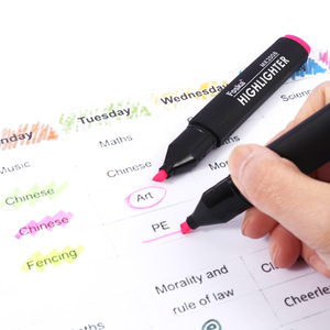 Foska 4 Màu Sắc Huỳnh Quang Mini Kích Thước Nhiều Màu Nhỏ Xách Tay <span class=keywords><strong>Highlighter</strong></span> Bút Cho Trẻ Em Nghệ Thuật Đánh Dấu Không-Độc Hại Mực Đánh Dấu - Product Image 2