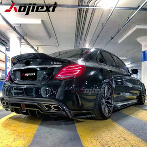 Spoiler Posteriore in Fibra di Carbonio Stile <span class=keywords><strong>R</strong></span> di Alta Qualità per Mercedes Benz W205 Classe C C43 C63 Berlina 2015-2021 - Product Image 3