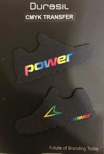 Autocollant métallique fin personnalisé auto-adhésif avec logo Apple en relief pour vêtements, chaussures et tissus, fabriqué avec des techniques de tissage - Product Image 4