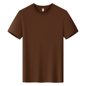 Camiseta Personalizada de Cuello Redondo, Color Sólido, Algodón Fino, Ropa Informal, Camiseta Promocional - Product Image 4