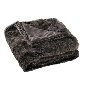 Luxury Chinchilla Faux Fur <b>Throw</b> Blanket, 127x152.4cm Cozy Warm Fuzzy <b>Cover</b> for <b>Sofa</b> Bed - Product Image 6