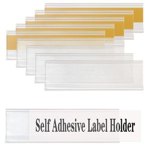 Supermarket Retail Plastic PVC Acrylic Label <b>Tag</b> Adhesive Data Strip <b>Price</b> Holder - Product Image 2
