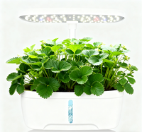 Petite serre domestique kit de jardin systèmes hydroponiques aquaponiques Pots de légumes électroniques d'intérieur fleur en plastique métal