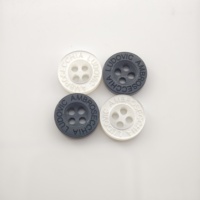 Boutons perlés à 4 trous en résine plastique de haute qualité, personnalisables, certifiés Oeko-Tex, avec logo gravé au laser et gaufré, vente en gros
