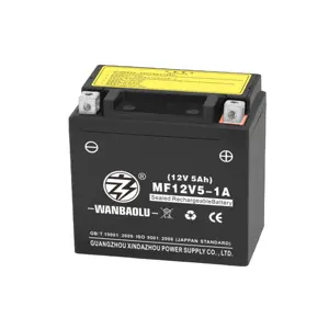 High quality motorcycle parts 12V 5AH YTX5L-BS,YTZ6S motorcycle battery