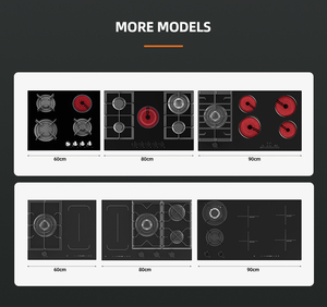 OEM nhà sản xuất được xây dựng trong khí và cảm ứng <span class=keywords><strong>HOB</strong></span> với 5 đầu đốt tự động đánh lửa kính màu đen bảng điều chỉnh với CE ukca - Product Image 3