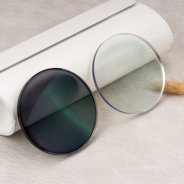 High Quality 1.591 Polycarbonate Photo Grey Blue Cut Single Vision HI HI CYL HC/HMC/SHMC