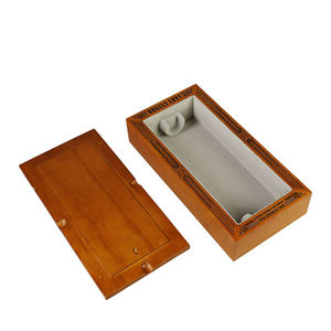 Boîte à vin et whisky en bois artisanale élégante - Étui haut de gamme doublé de velours - Boîte de rangement et de présentation personnalisée - Boîte cadeau - Product Image 3