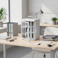 Boîte de rangement murale Glosen B2624 en alliage d'aluminium pour téléphone portable, compartiment pour école, salle de classe, bureau