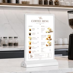 A4 Desktop Rechargeable Backlit Poster Frame LED <b>Advertising</b> <b>light</b> <b>box</b> Menu Sign Holder for Restaurants Bars Hotels Stores - Product Image 1