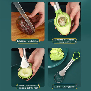 Bán buôn 2025 Hot Bán đồ dùng nhà bếp công cụ thép không gỉ bơ Slicer trái cây Cutter Peeler hoạt động của nhãn hiệu máy rửa chén an toàn - Product Image 4