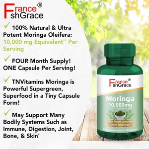 Complément de Moringa Personnalisé 10000mg – Soutient la Fonction Immunitaire et la Santé – Capsules de Moringa pour la Tension Artérielle - Product Image 3