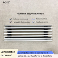 Panneau de plafond obturateur de climatisation en alliage d'aluminium moderne Grille de ventilation invisible en forme de griffe pour l'air de retour