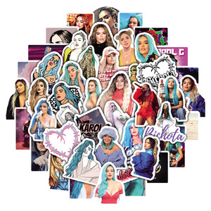 50 Pegatinas <span class=keywords><strong>de</strong></span> Vinilo Impermeables con Diseño <span class=keywords><strong>de</strong></span> la Cantante Popular <span class=keywords><strong>Karol</strong></span> <span class=keywords><strong>G</strong></span>, Lindas y Sexys, para Fans, para Botellas, Teléfonos, Patinetas - Product Image 1