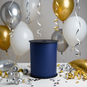 Ruban bleu foncé mat Party Love 500m, décoratif, écologique, pour décorer les ballons, fournitures pour fêtes d'anniversaire - Product Image 2