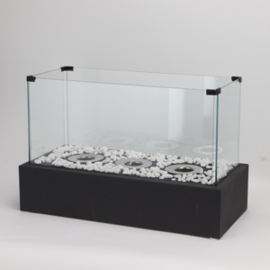 <span class=keywords><strong>Cheminée</strong></span> d'intérieur moderne à trois brûleurs ronds, <span class=keywords><strong>grande</strong></span> <span class=keywords><strong>cheminée</strong></span> carrée à éthanol, foyer extérieur en verre sans fumée - Product Image 4