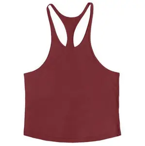 Logo personnalisé Taille Couleur Hommes Débardeurs Fond Rond Fitness Sportswear Outwork Sans Manches Singlet Hommes Stringers