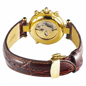 <span class=keywords><strong>Orologio</strong></span> da <span class=keywords><strong>Uomo</strong></span> Meccanico <span class=keywords><strong>Vintage</strong></span> con Fondo a Vista e Cinturino in Pelle - Product Image 5