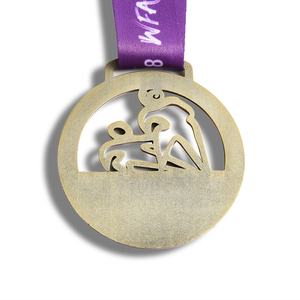Medallas y Trofeos de Metal Antiguos Personalizados Baratos para Premios Deportivos de Wushu Kungfu Chino - Product Image 5