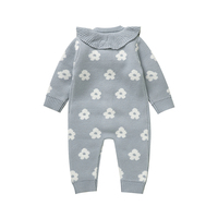 Mimixiong OEKO-TEX, Ropa de Punto para Bebés Recién Nacidos con Estampado de Flores, Cuello con Volantes, Ropa de Boutique para Niñas, Monos y Trajes