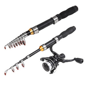 Tongkat pancing ikan, tongkat memancing laut teleskopik kaca Ultra ringan 1-2.3m - Product Image 4