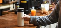 Gobelet de voyage en acier inoxydable avec Double paroi 12oz, personnalisé, bouteille d'eau isolée sous vide, conserve les boissons chaudes ou froides en heures, ml