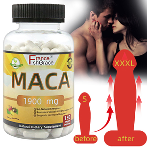 Cápsulas de Maca para la Vitalidad Masculina 1900mg, Extracto de Maca Negra, Roja y Amarilla, proporcionan energía, suplemento de maca para hombres, píldoras para el alargamiento del pene. - Product Image 1