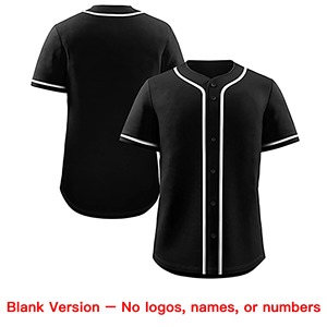 Maillot de baseball authentique de style classique noir, gris et blanc personnalisé - Product Image 3