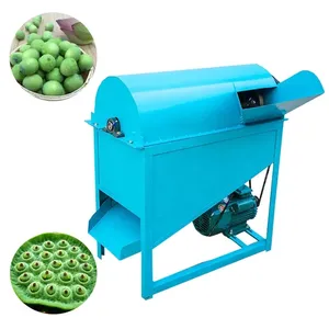 2.2kw Alta Eficiência Fácil de Operar Lótus Branco Seed Peeling Machine Farm Fast low Fault lótus Seed Peeling Processing Machine