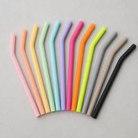 Pailles à jus réutilisables en silicone de qualité alimentaire, découpées sur mesure pour gobelet Stanley 40oz et bouteille de vin, pailles flexibles