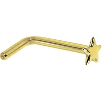 2025 14K or étoile nez anneau broche nez Piercing bijoux de corps