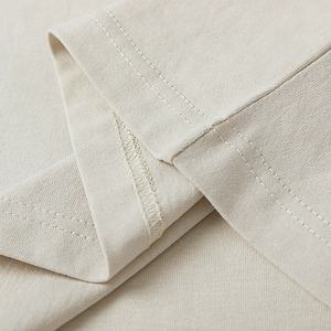 Venta al por mayor Streetwear camiseta Unisex Beige personalizado camiseta impresa gráfico camisetas - Product Image 5