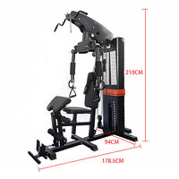 Jaula de Potencia Multifuncional Unisex con Banco para Sentadillas, Estación de Entrenamiento para Gimnasio en Casa, Máquina para Levantamiento de Pesas y Musculación