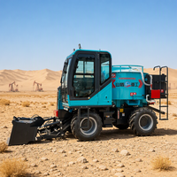 Camion malaxeur à béton autochargeur mobile avec trémie à bouche plate et transmission intégrale